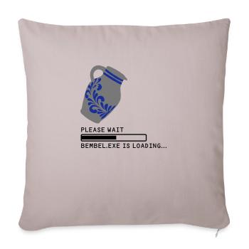 Bembel.EXE Loading... - Sofakissenbezug 45 x 45 cm - helles Taupe - Vorne