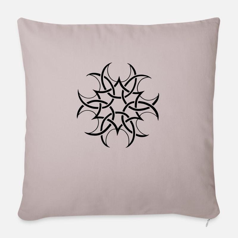 cropcircle - Housse de coussin décorative 45 x 45 cm - taupe clair