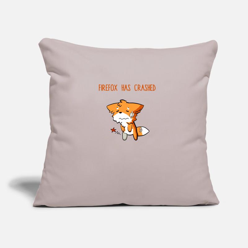 Firefox has crashed Housse de coussin décorative 45 x 45 cm