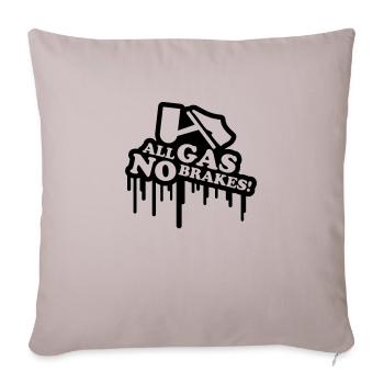 gas_no_brakes_graffiti_t1 - Sofakissenbezug 45 x 45 cm - helles Taupe - Vorne