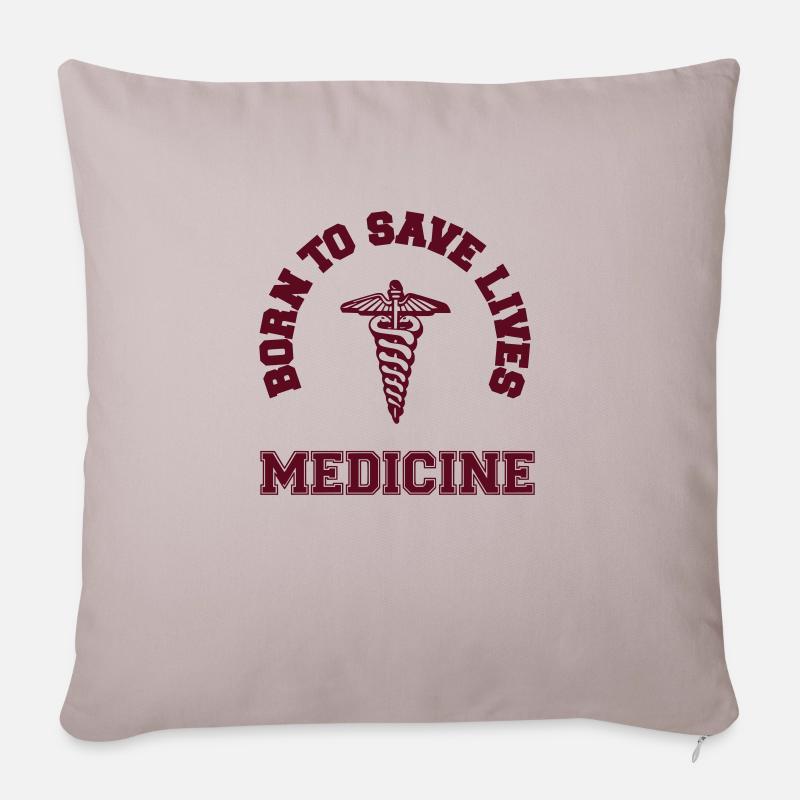 Medicine - Housse de coussin décorative 45 x 45 cm - taupe clair