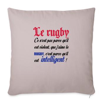 intelligent - Housse de coussin décorative 45 x 45 cm - taupe clair - Devant