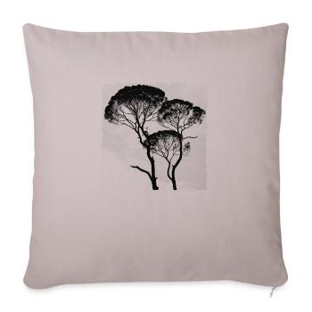 Branches d'arbres Afrique Afrique - Housse de coussin décorative 45 x 45 cm - taupe clair - Devant