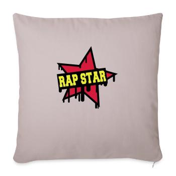 Rap Star - Sofakissenbezug 45 x 45 cm - helles Taupe - Vorne