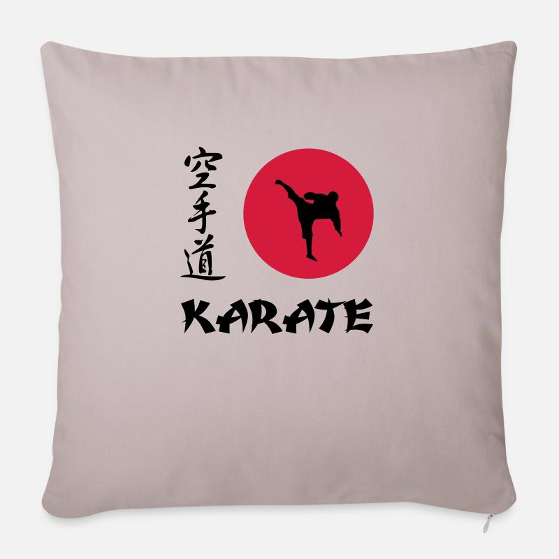 Karate - Sofakissenbezug 45 x 45 cm - helles Taupe