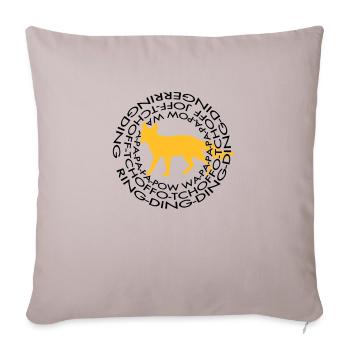 What Says The Fox 2 - Sofakissenbezug 45 x 45 cm - helles Taupe - Vorne