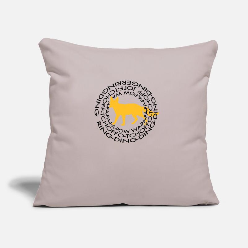 Que dit le Fox 2 Housse de coussin décorative 45 x 45 cm