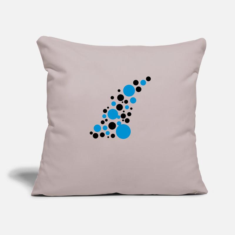 Circle points pattern design Sofa pillowcase 17,3'' x 17,3'' (45 x 45 cm)