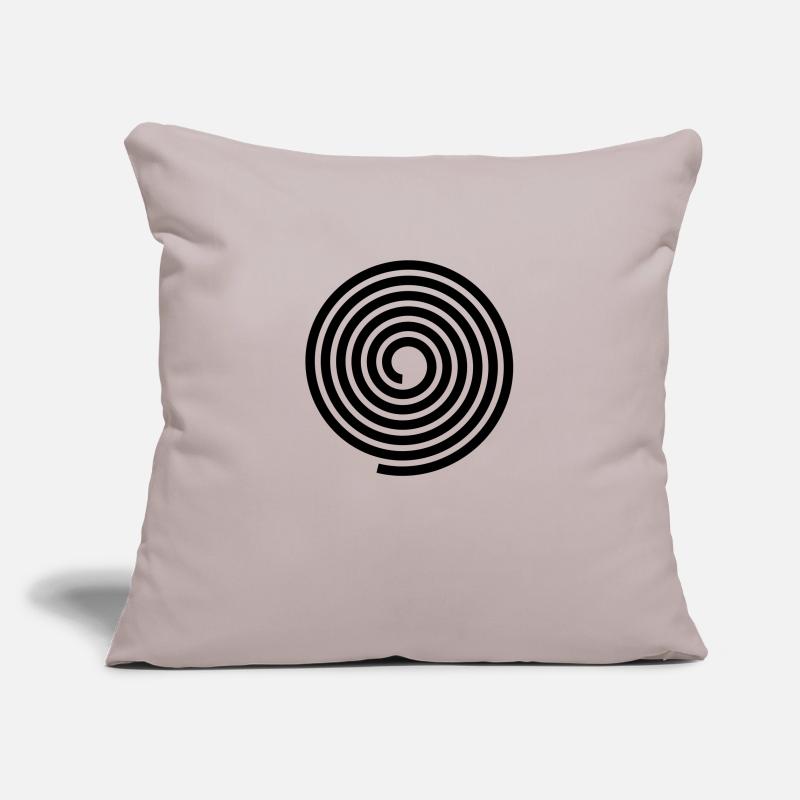 Spirals pattern vector template Sofa pillowcase 17,3'' x 17,3'' (45 x 45 cm)