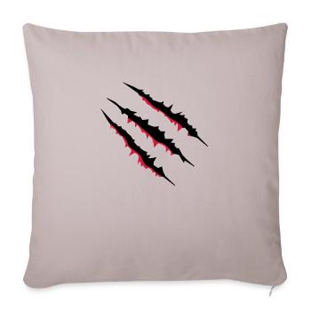 krallen_002 - Sofa pillowcase 17,3'' x 17,3'' (45 x 45 cm) - light taupe - Front