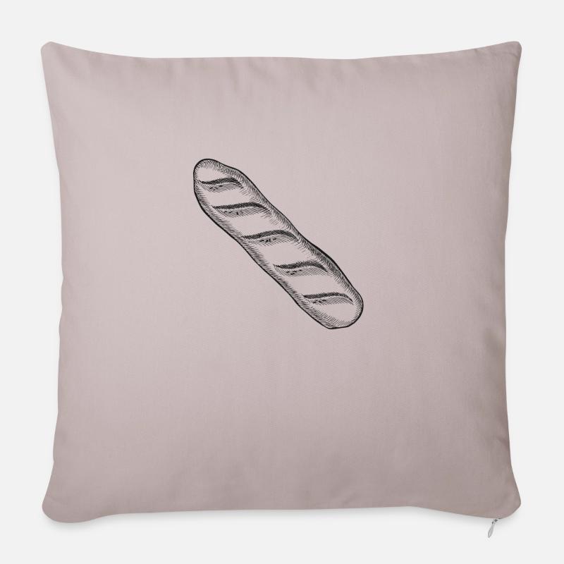 Baguette Design - Sofakissenbezug 45 x 45 cm - helles Taupe