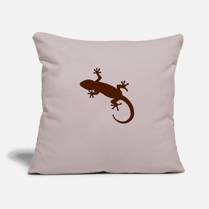 Gecko Housse de coussin décorative 45 x 45 cm