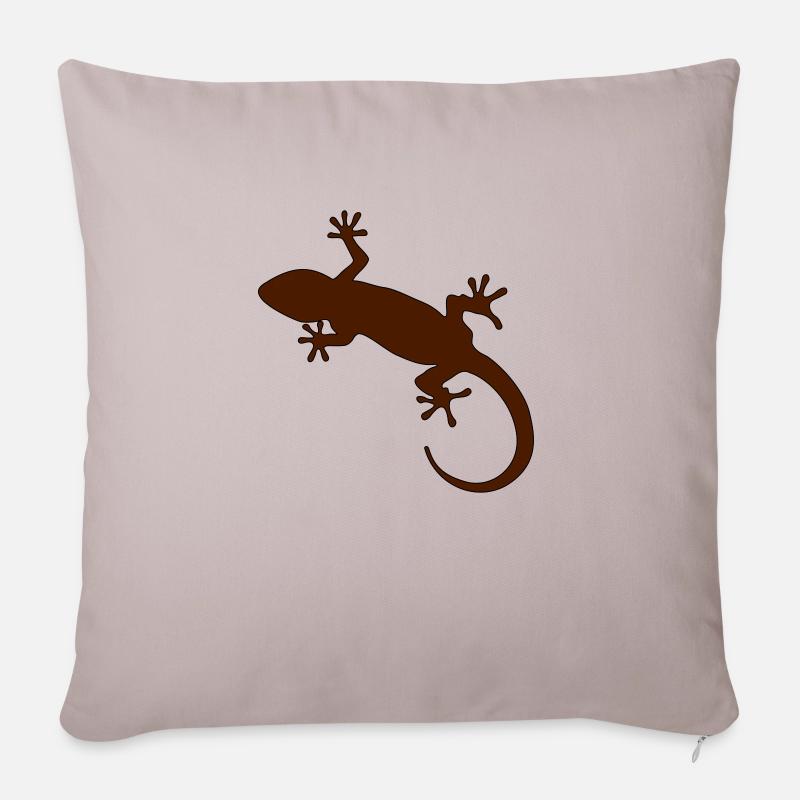 Gecko - Sofakissenbezug 45 x 45 cm - helles Taupe