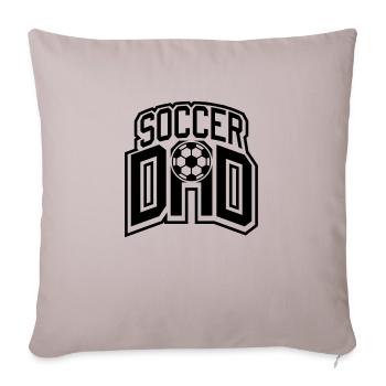 Soccer Dad Logo Design - Sofa pillowcase 17,3'' x 17,3'' (45 x 45 cm) - light taupe - Front