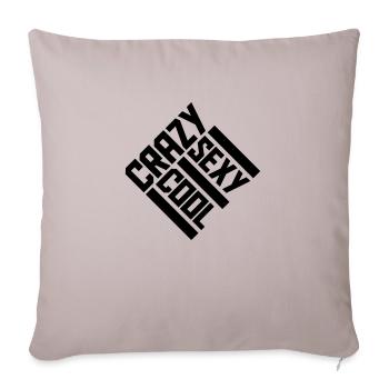 crazy sexy cool Design - Sofakissenbezug 45 x 45 cm - helles Taupe - Vorne