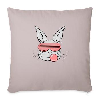 Chewing gum bubble cool - Sofa pillowcase 17,3'' x 17,3'' (45 x 45 cm) - light taupe - Front