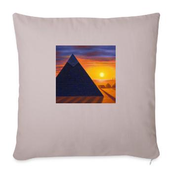 Great Pyramid - Sofa pillowcase 17,3'' x 17,3'' (45 x 45 cm) - light taupe - Front