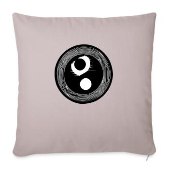 Yin Yang Sign Symbol Peace Happiness Vector 8 - Sofa pillowcase 17,3'' x 17,3'' (45 x 45 cm) - light taupe - Front