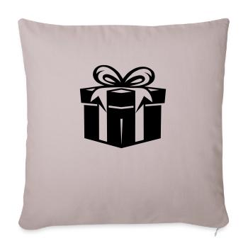 Des trésors bien pensés - Housse de coussin décorative 45 x 45 cm - taupe clair - Devant