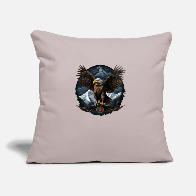 Bald Eagle Design with Mountains Sofa pillowcase 17,3'' x 17,3'' (45 x 45 cm)