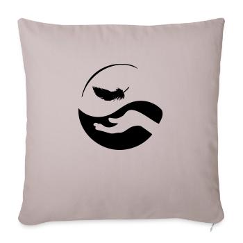 Chinese Yin Yang Massage - Sofa pillowcase 17,3'' x 17,3'' (45 x 45 cm) - light taupe - Front