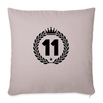 11 Armoiries - Housse de coussin décorative 45 x 45 cm - taupe clair - Devant