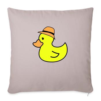 ente hut - Sofakissenbezug 45 x 45 cm - helles Taupe - Vorne