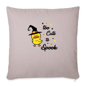 Trop mignon pour effrayer 01 - Housse de coussin décorative 45 x 45 cm - taupe clair - Devant