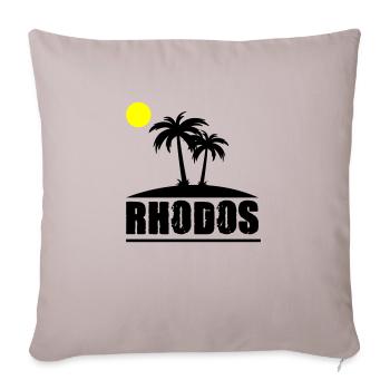 Rhodes - Sofa pillowcase 17,3'' x 17,3'' (45 x 45 cm) - light taupe - Front