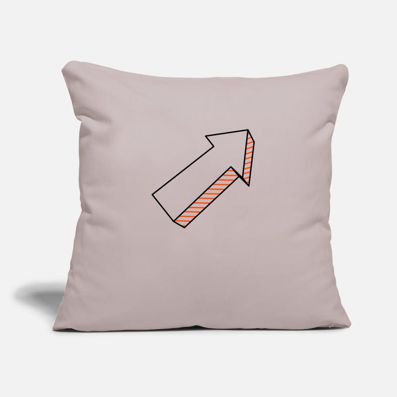 Flèche en 3D bicolore Housse de coussin décorative 45 x 45 cm