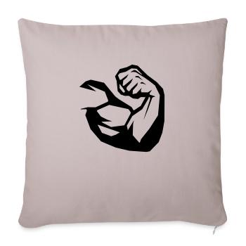 Biceps Fitness - Sofa pillowcase 17,3'' x 17,3'' (45 x 45 cm) - light taupe - Front