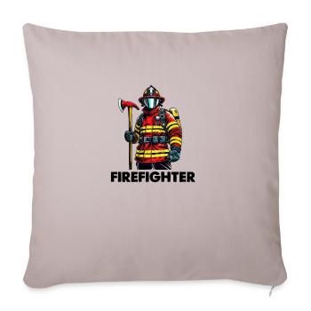Firefighter - Sofa pillowcase 17,3'' x 17,3'' (45 x 45 cm) - light taupe - Front