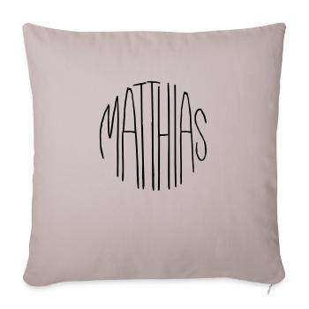 Matthias - Housse de coussin décorative 45 x 45 cm - taupe clair - Devant