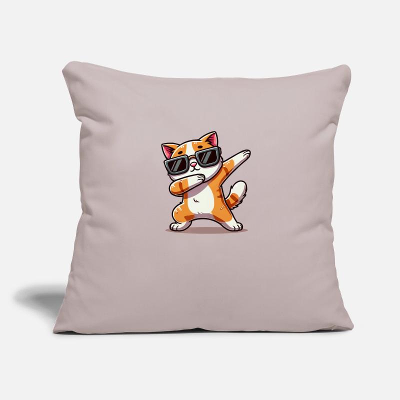 cat comic dabbing Sofa pillowcase 17,3'' x 17,3'' (45 x 45 cm)