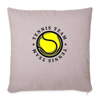 Tennis Sports d’équipe - Housse de coussin décorative 45 x 45 cm - taupe clair - Devant