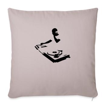 DJ - Housse de coussin décorative 45 x 45 cm - taupe clair - Devant