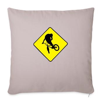 SignBMX - Housse de coussin décorative 45 x 45 cm - taupe clair - Devant