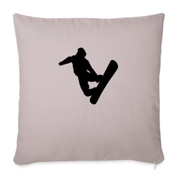 snowboard - Housse de coussin décorative 45 x 45 cm - taupe clair - Devant