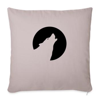 wolf - Sofa pillowcase 17,3'' x 17,3'' (45 x 45 cm) - light taupe - Front