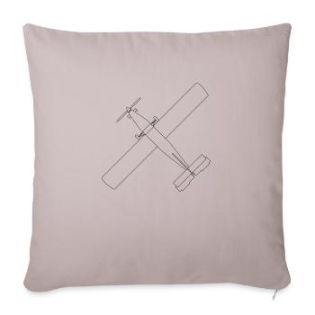 Pilatus Porter PC6 - Sofakissenbezug 45 x 45 cm - helles Taupe - Vorne