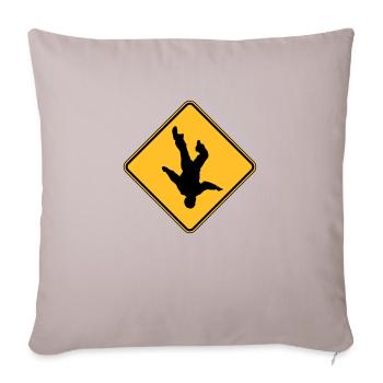 ROAD SIGN Skydive - Housse de coussin décorative 45 x 45 cm - taupe clair - Devant