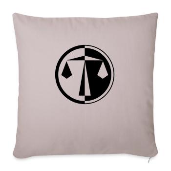 Waage - Sofakissenbezug 45 x 45 cm - helles Taupe - Vorne