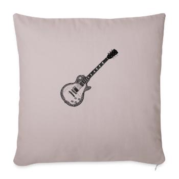 Gitarre - Sofakissenbezug 45 x 45 cm - helles Taupe - Vorne