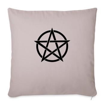 Pentagram - Sofakissenbezug 45 x 45 cm - helles Taupe - Vorne
