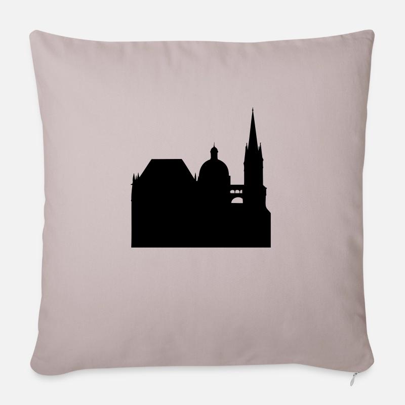 aachener dom - Sofakissenbezug 45 x 45 cm - helles Taupe