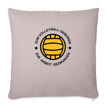 Volleyball - Sofakissenbezug 45 x 45 cm - helles Taupe - Vorne