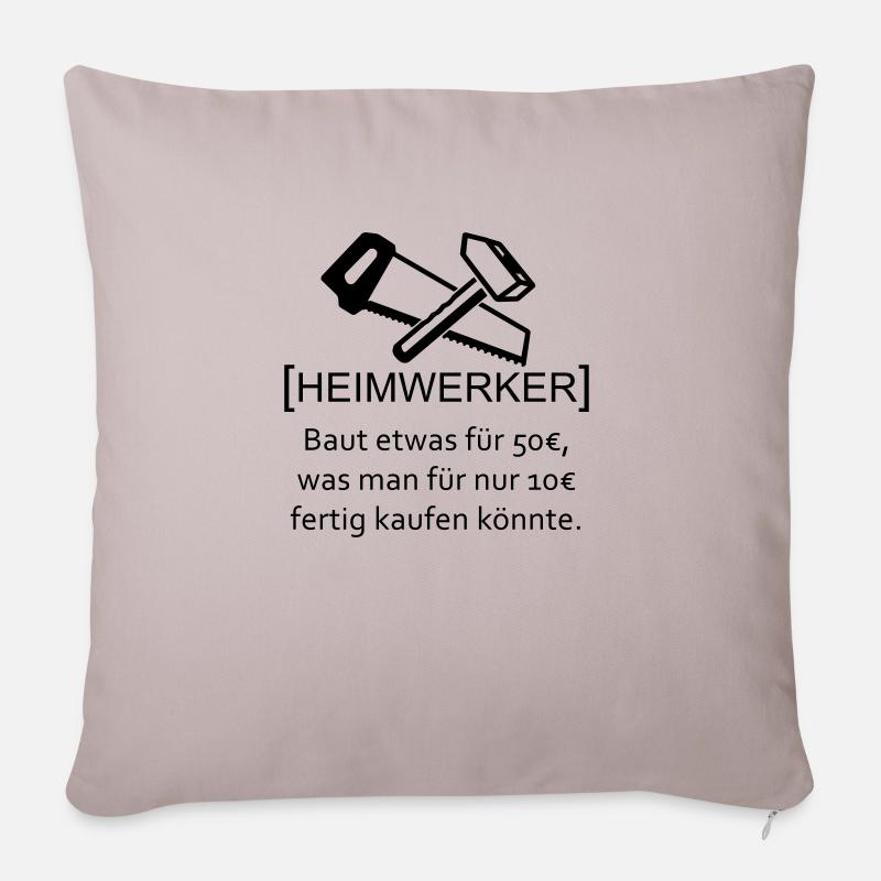 Heimwerker - Sofakissenbezug 45 x 45 cm - helles Taupe