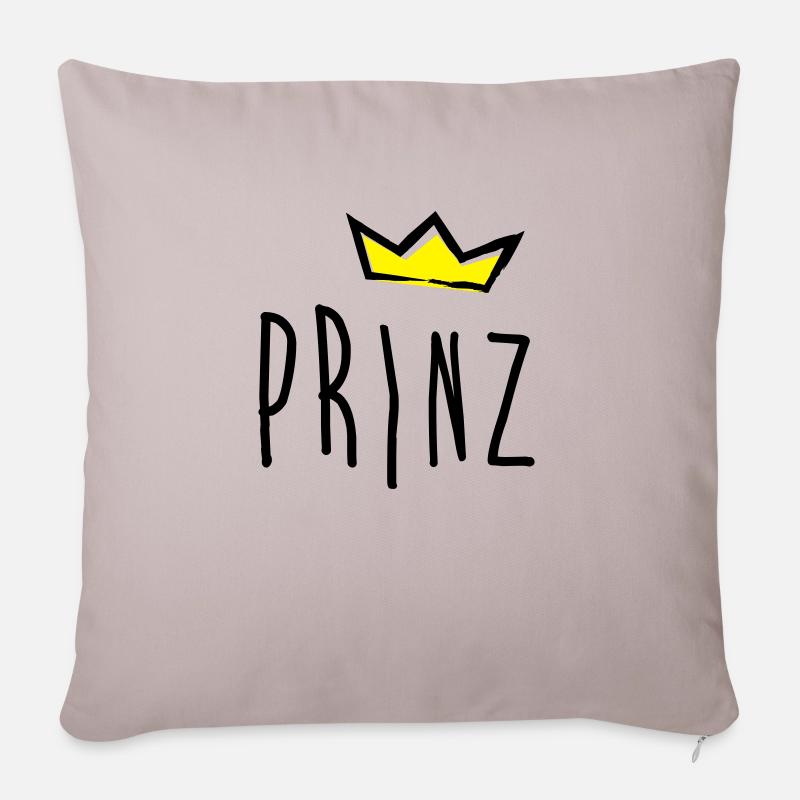 prinz - Sofakissenbezug 45 x 45 cm - helles Taupe