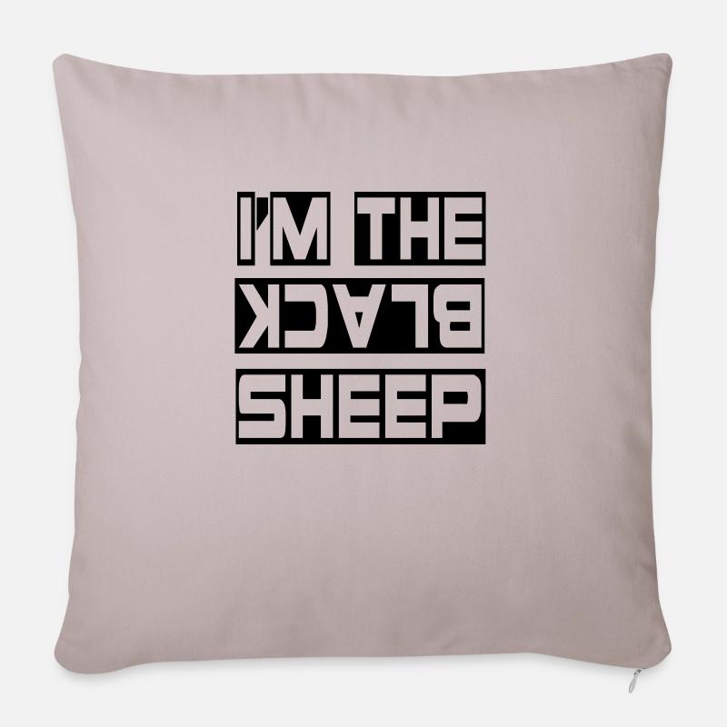 I'm the Black Sheep - Sofakissenbezug 45 x 45 cm - helles Taupe