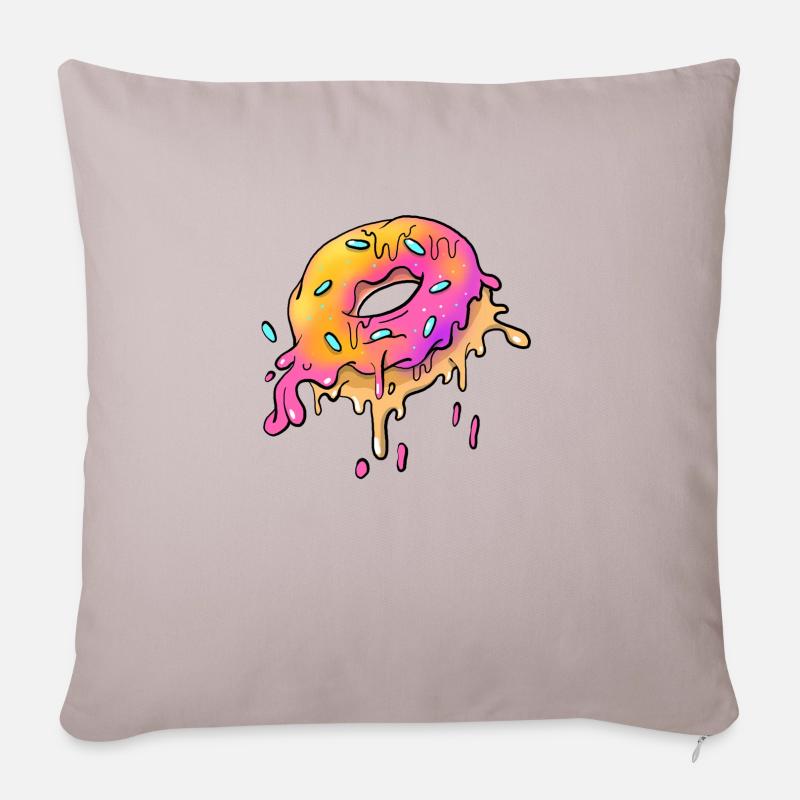 Grime Donut - Sofakissenbezug 45 x 45 cm - helles Taupe
